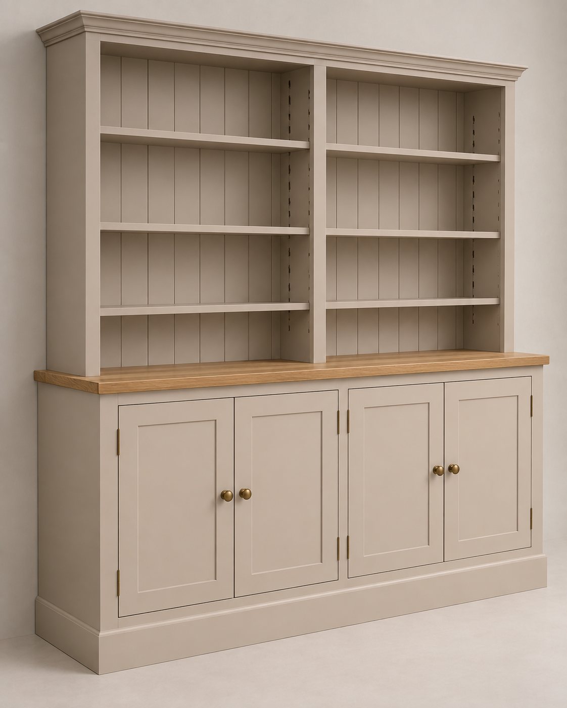 French Dresser, open upper shelving