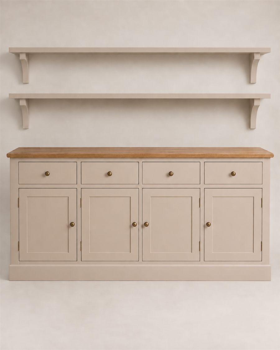 Cambridge Bespoke Dresser, styled in a kitchen setting