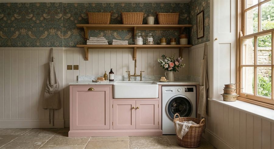 Handmade in-frame kitchen detail